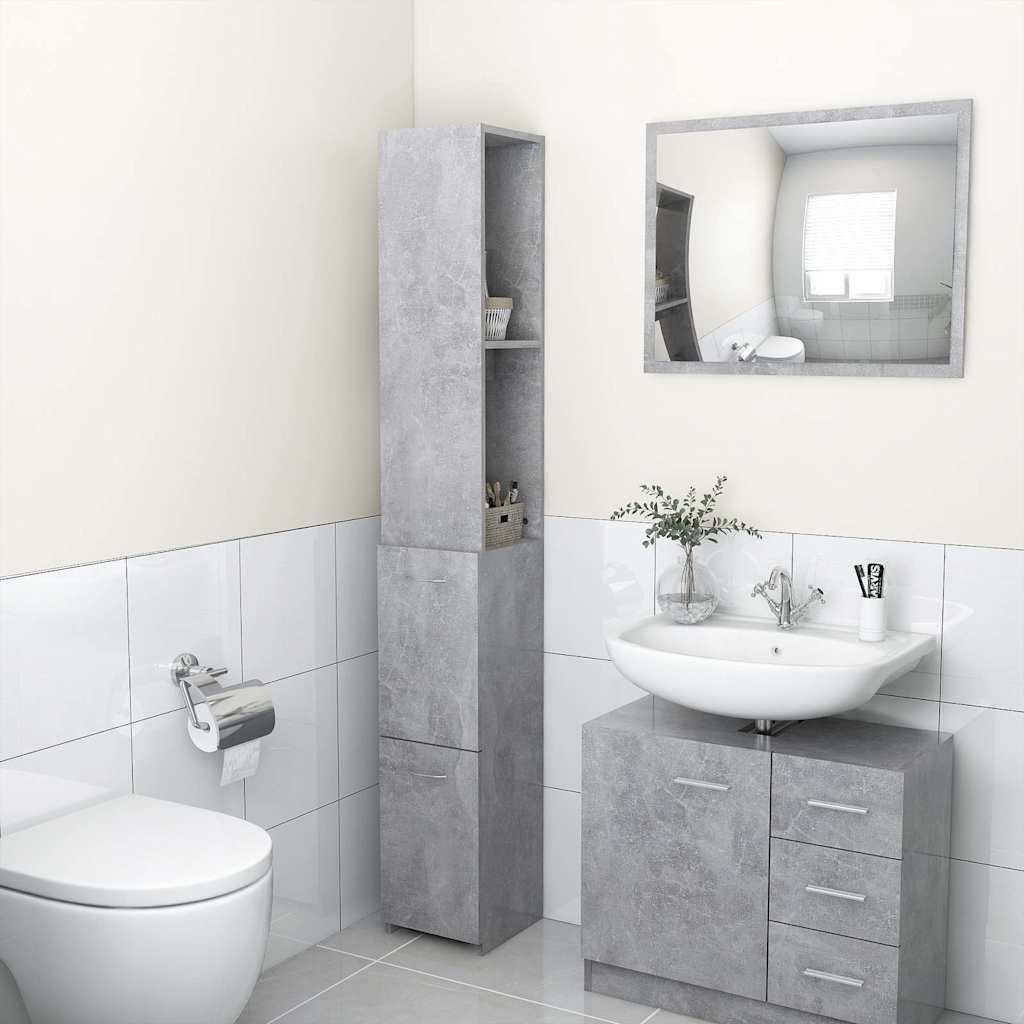 Armario de baño madera contrachapada hormigón