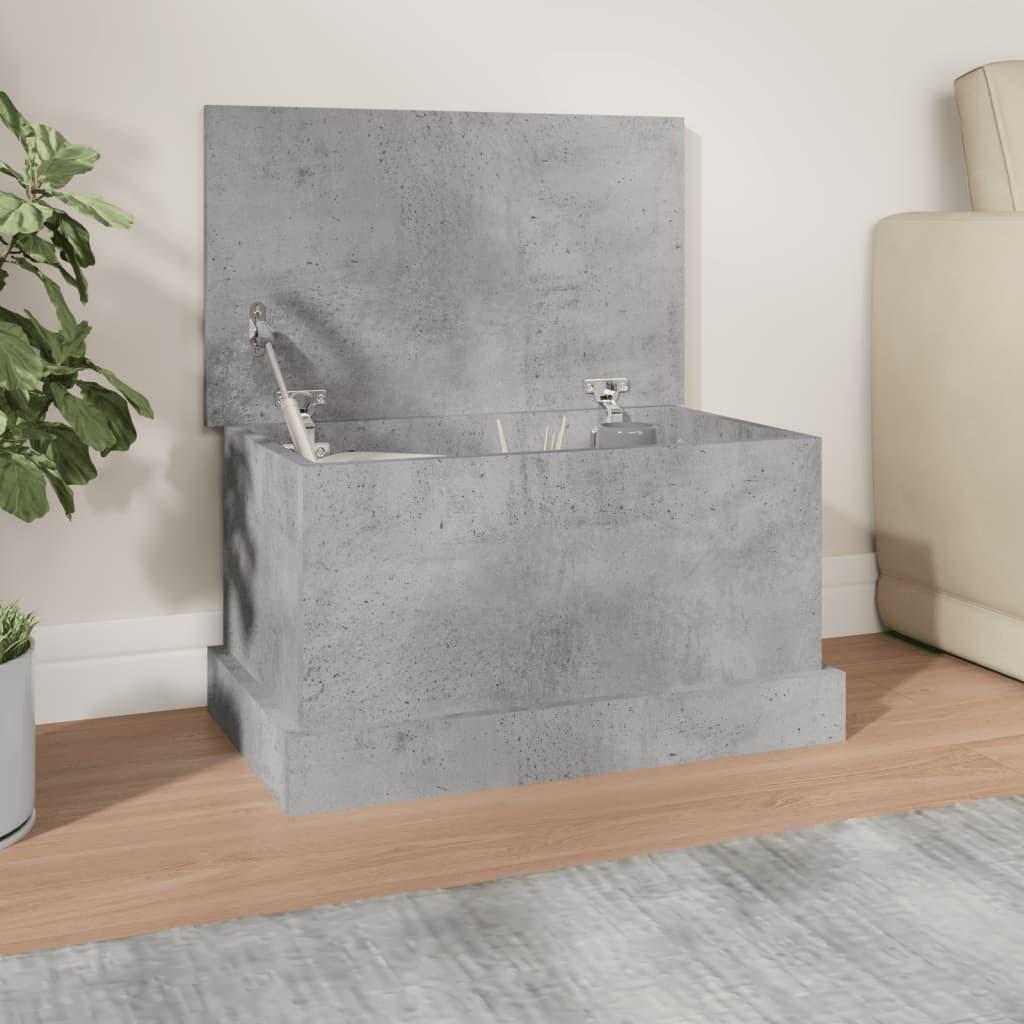 Baúl almacenaje madera contrachapada gris hormigón