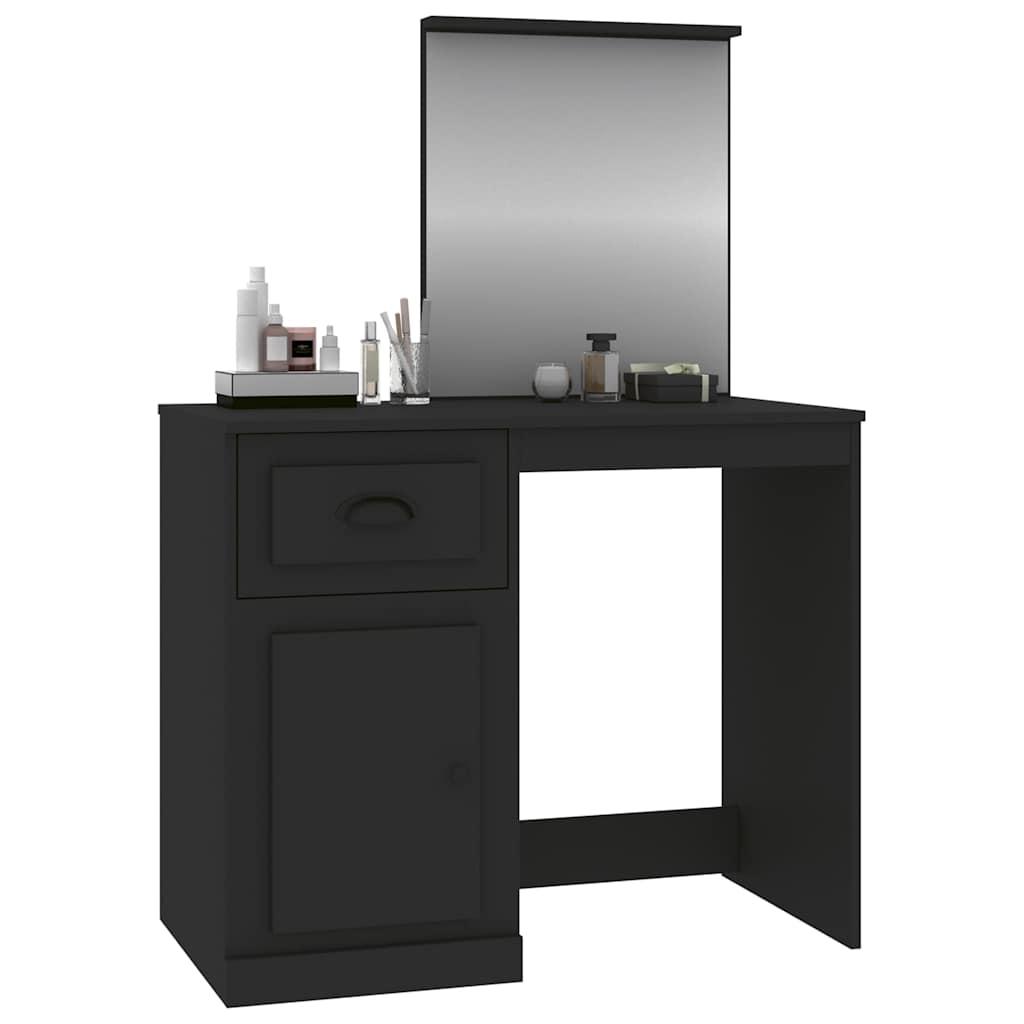 Tocador con espejo madera contrachapada 90x50x132,5 cm