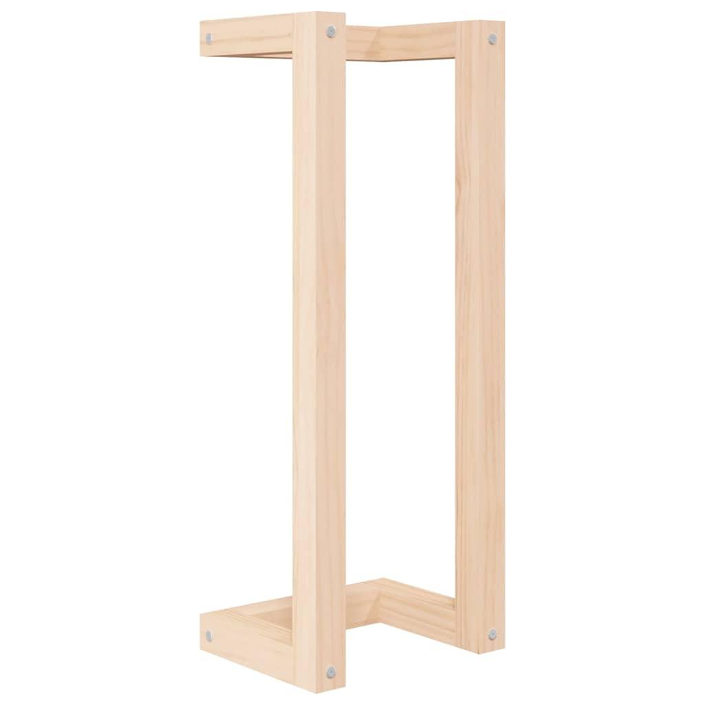 Toallero de madera maciza de pino blanco 23x18x110 cm