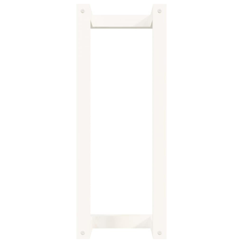 Toallero de madera maciza de pino blanco 23x18x110 cm