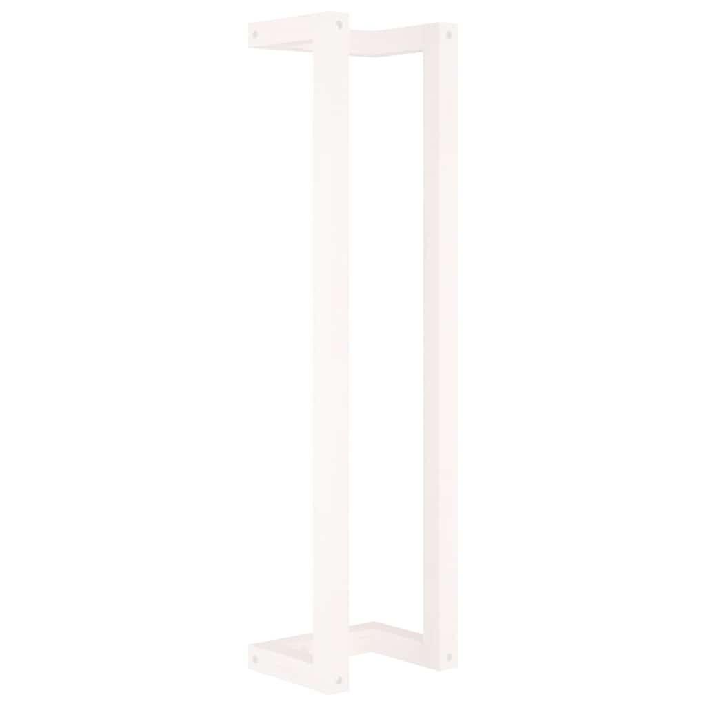 Toallero de madera maciza de pino blanco 23x18x110 cm