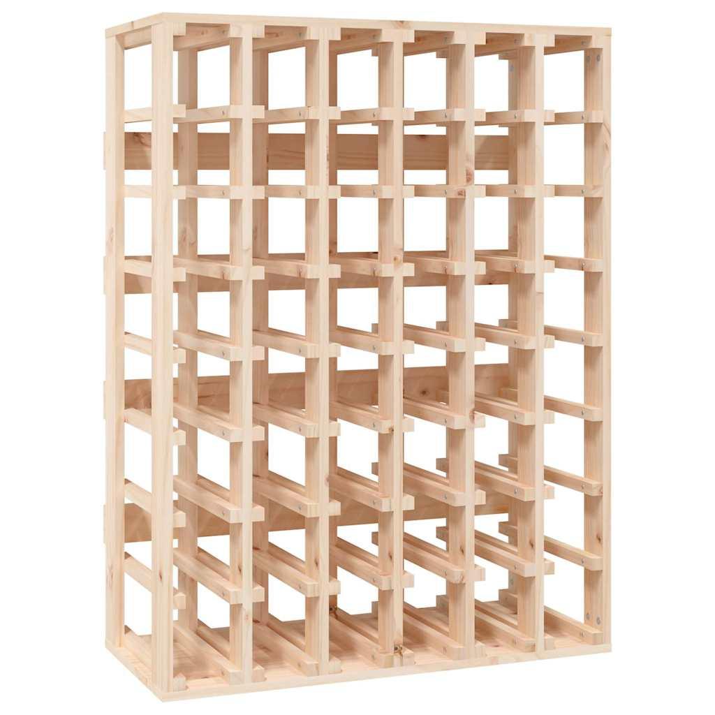 Botellero madera maciza de pino blanco 23x34x61 cm