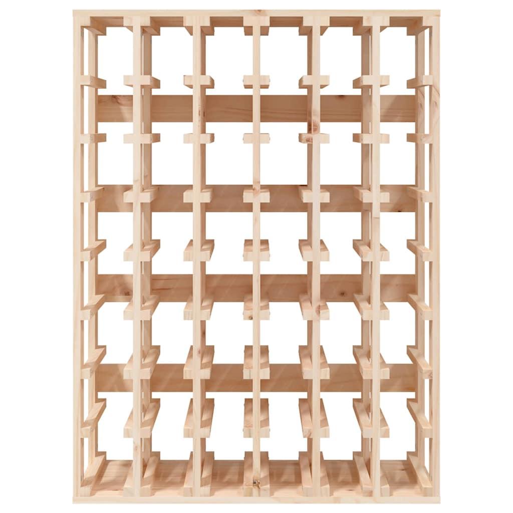 Botellero madera maciza de pino blanco 23x34x61 cm