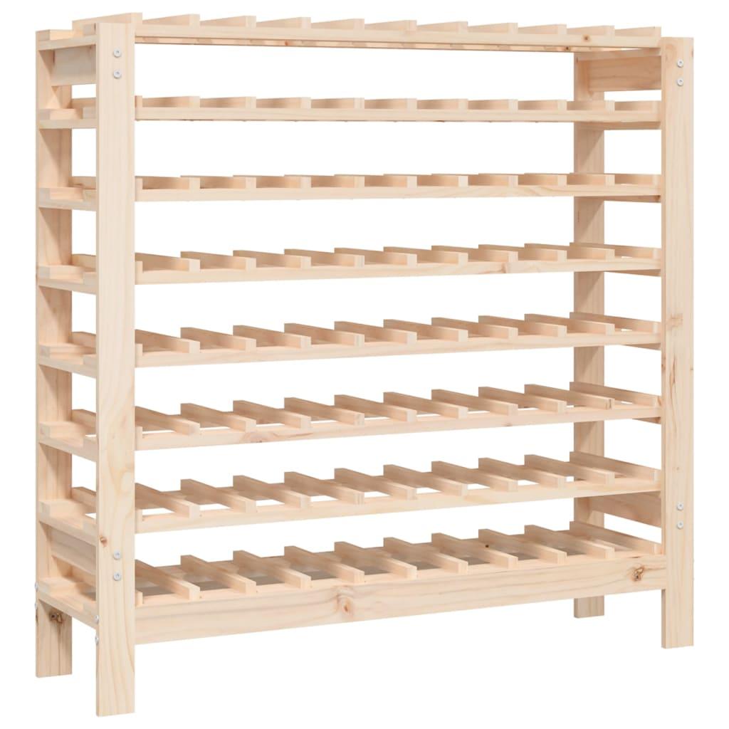 Botellero madera maciza de pino blanco 23x34x61 cm