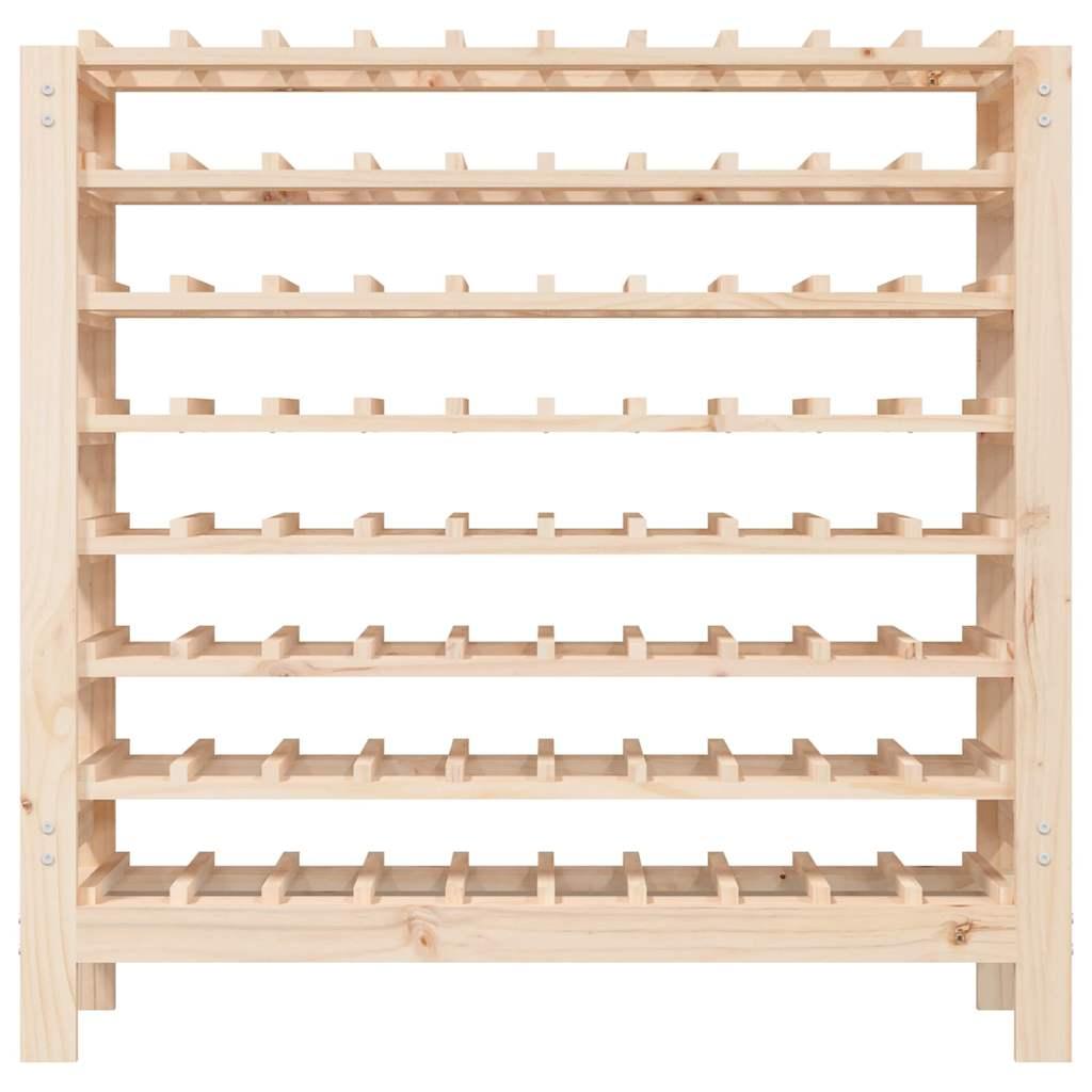Botellero madera maciza de pino blanco 23x34x61 cm