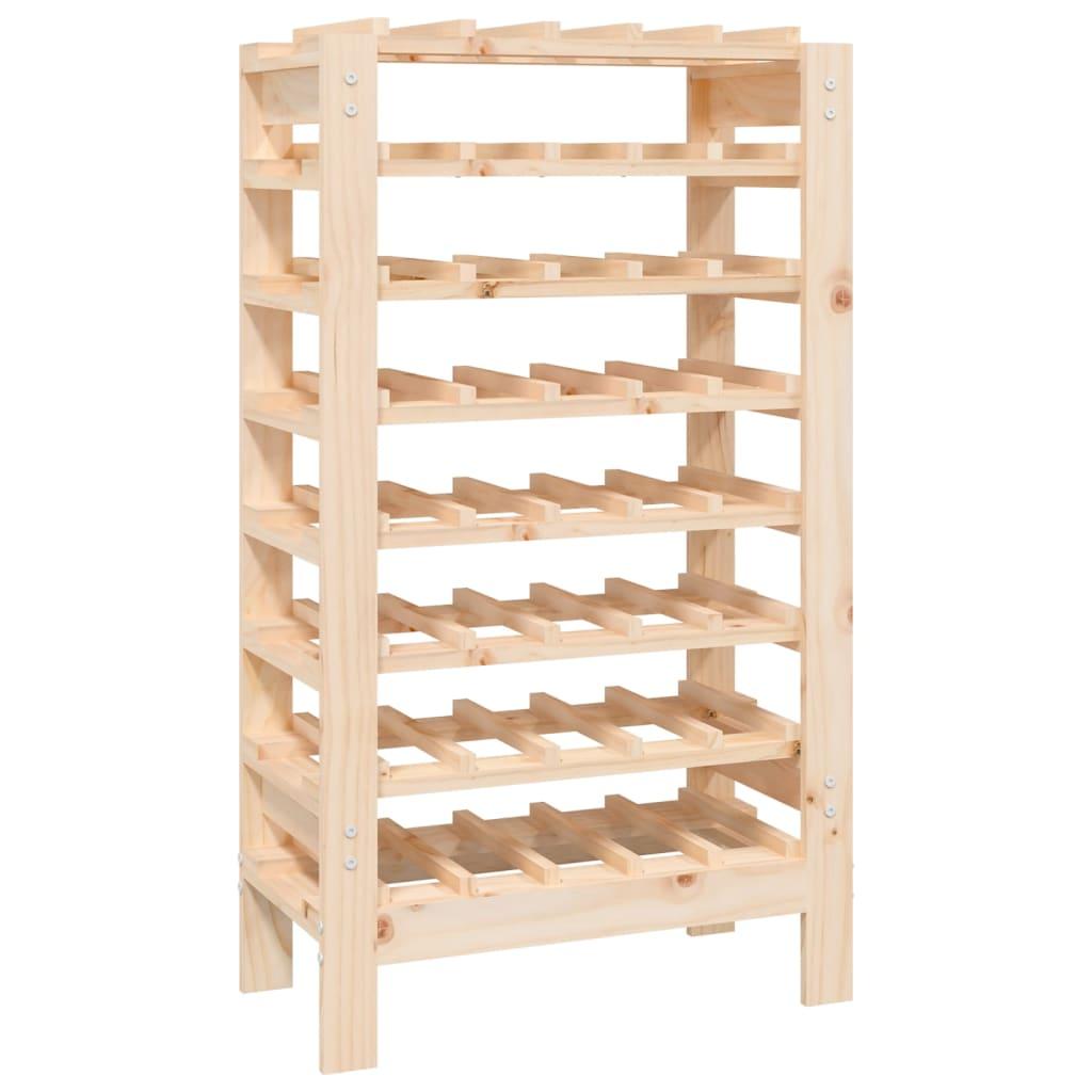 Botellero madera maciza de pino blanco 23x34x61 cm