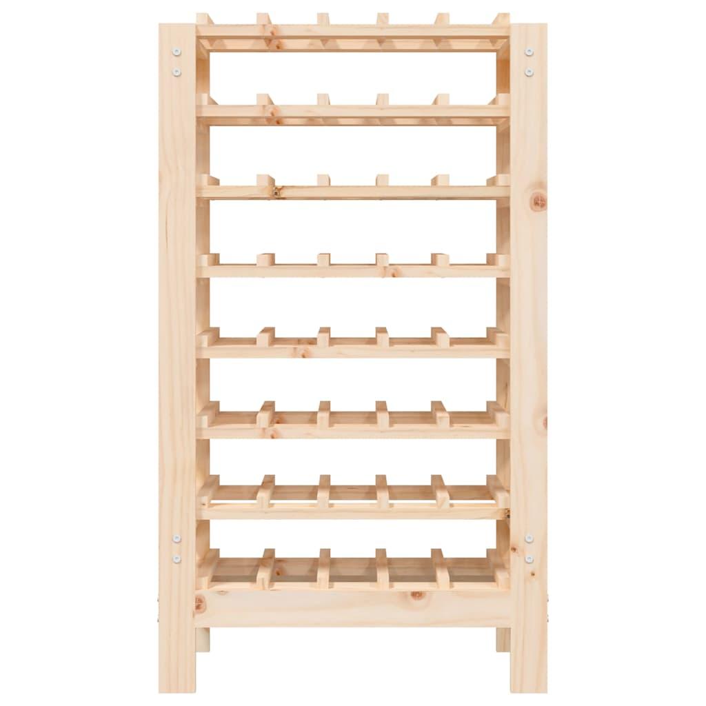 Botellero madera maciza de pino blanco 23x34x61 cm