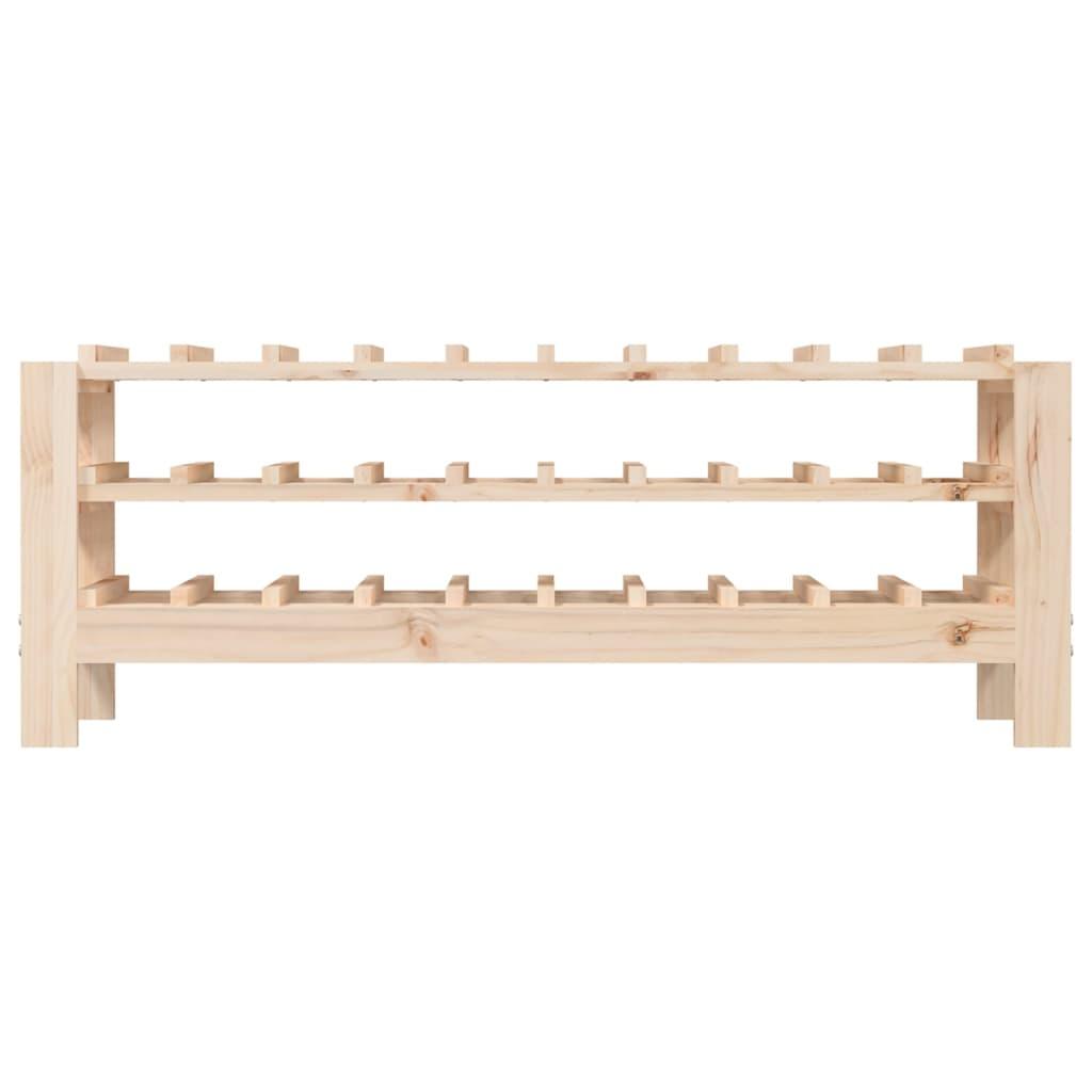 Botellero madera maciza de pino blanco 23x34x61 cm