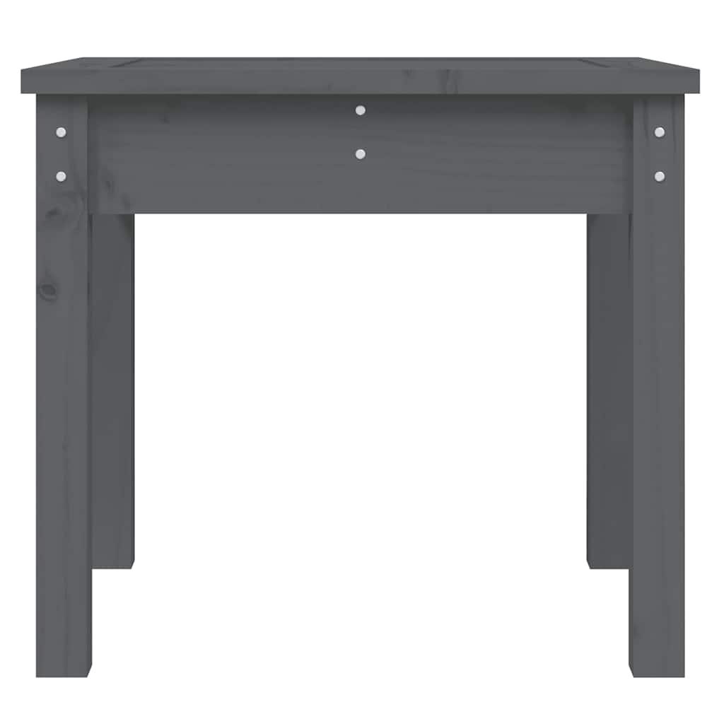 Banco de jardín madera maciza de pino blanco 111,5x53x71 cm
