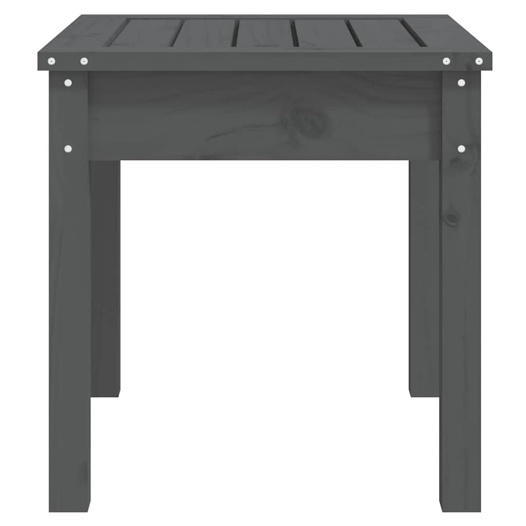 Banco de jardín madera maciza de pino blanco 111,5x53x71 cm