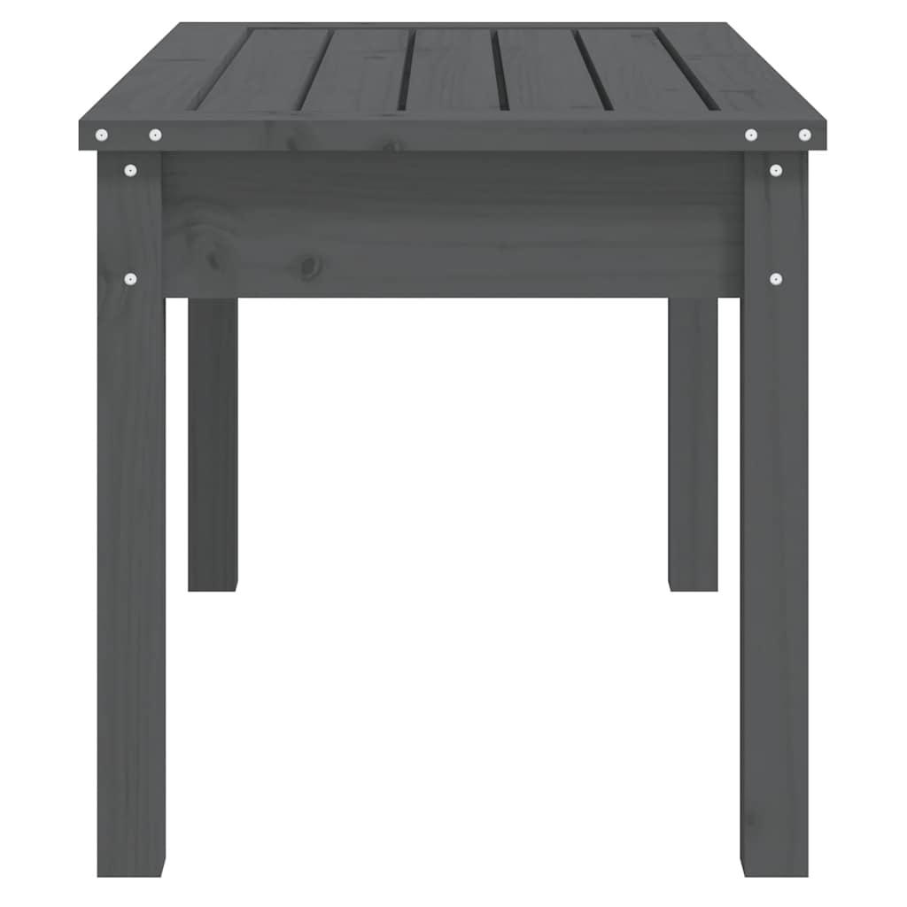 Banco de jardín madera maciza de pino blanco 111,5x53x71 cm