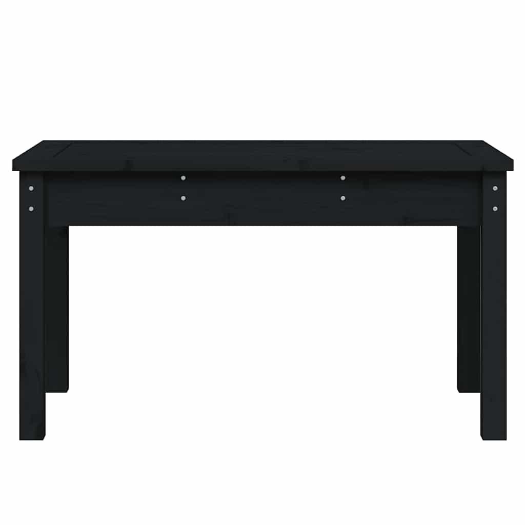 Banco de jardín madera maciza de pino blanco 111,5x53x71 cm