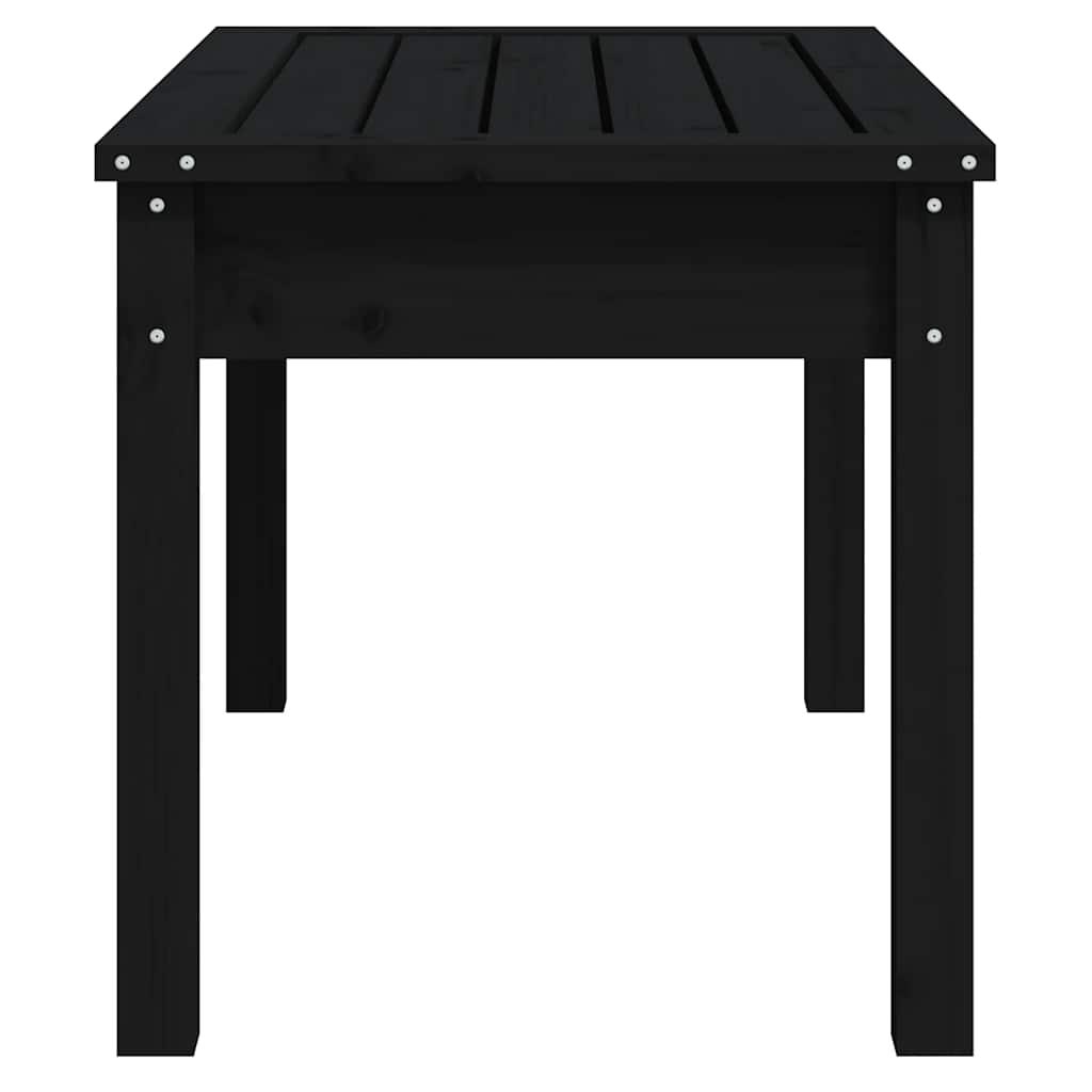 Banco de jardín madera maciza de pino blanco 111,5x53x71 cm