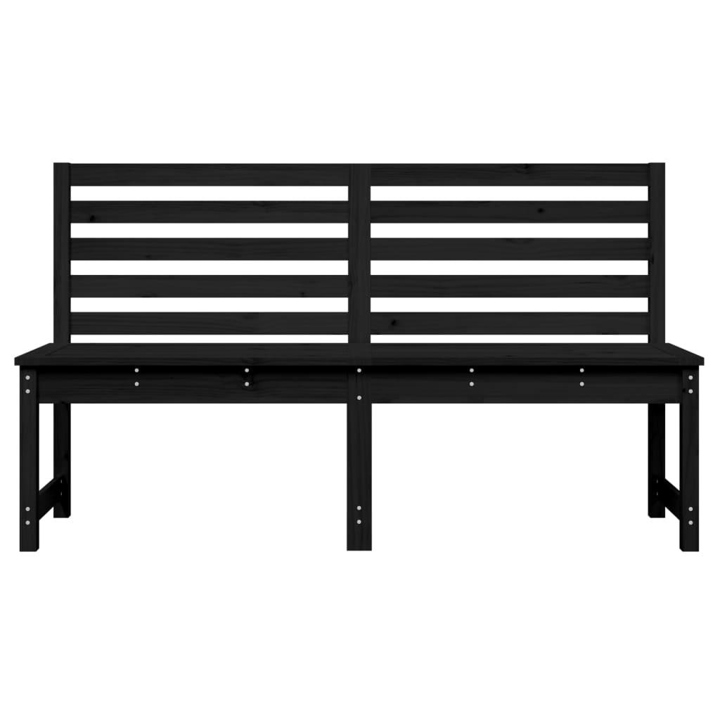 Banco de jardín madera maciza de pino blanco 111,5x53x71 cm