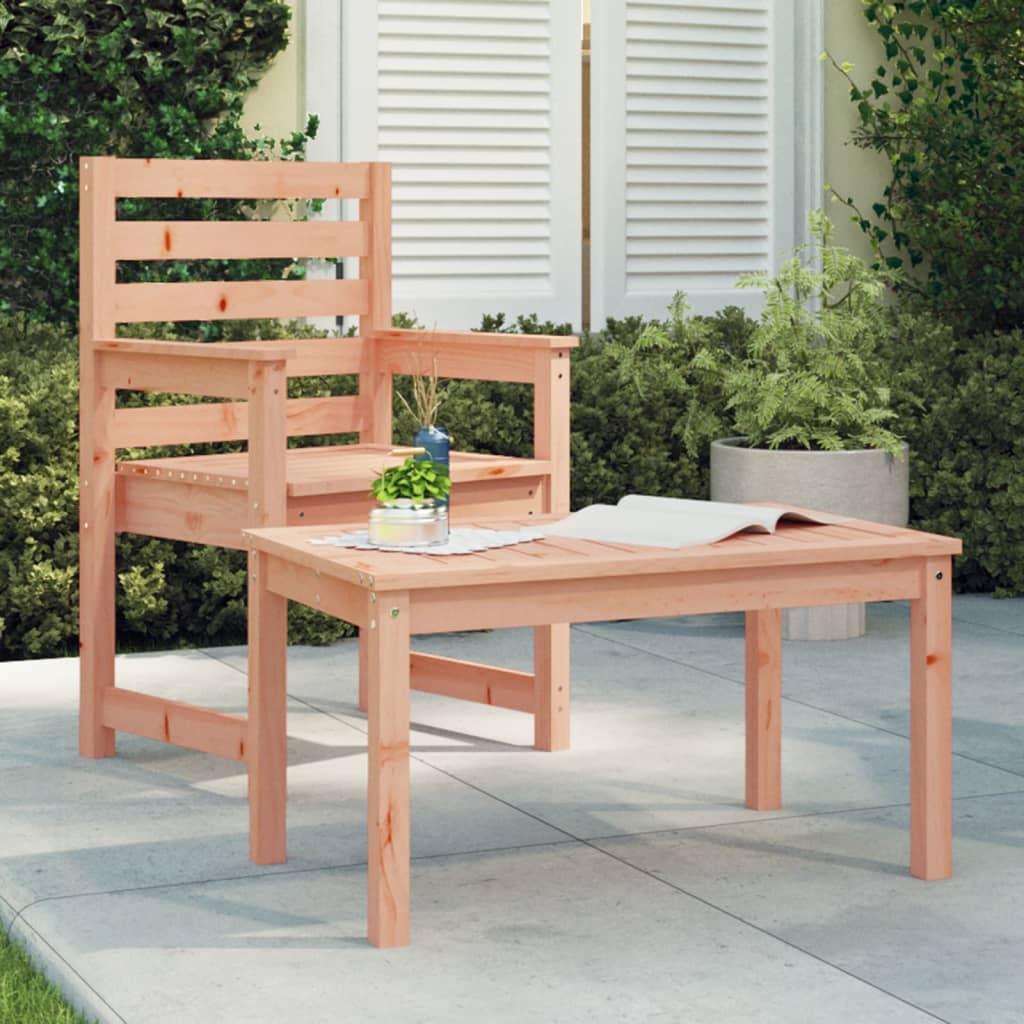 Mesa de jardín madera maciza de abeto Douglas 203,5x100x76 cm