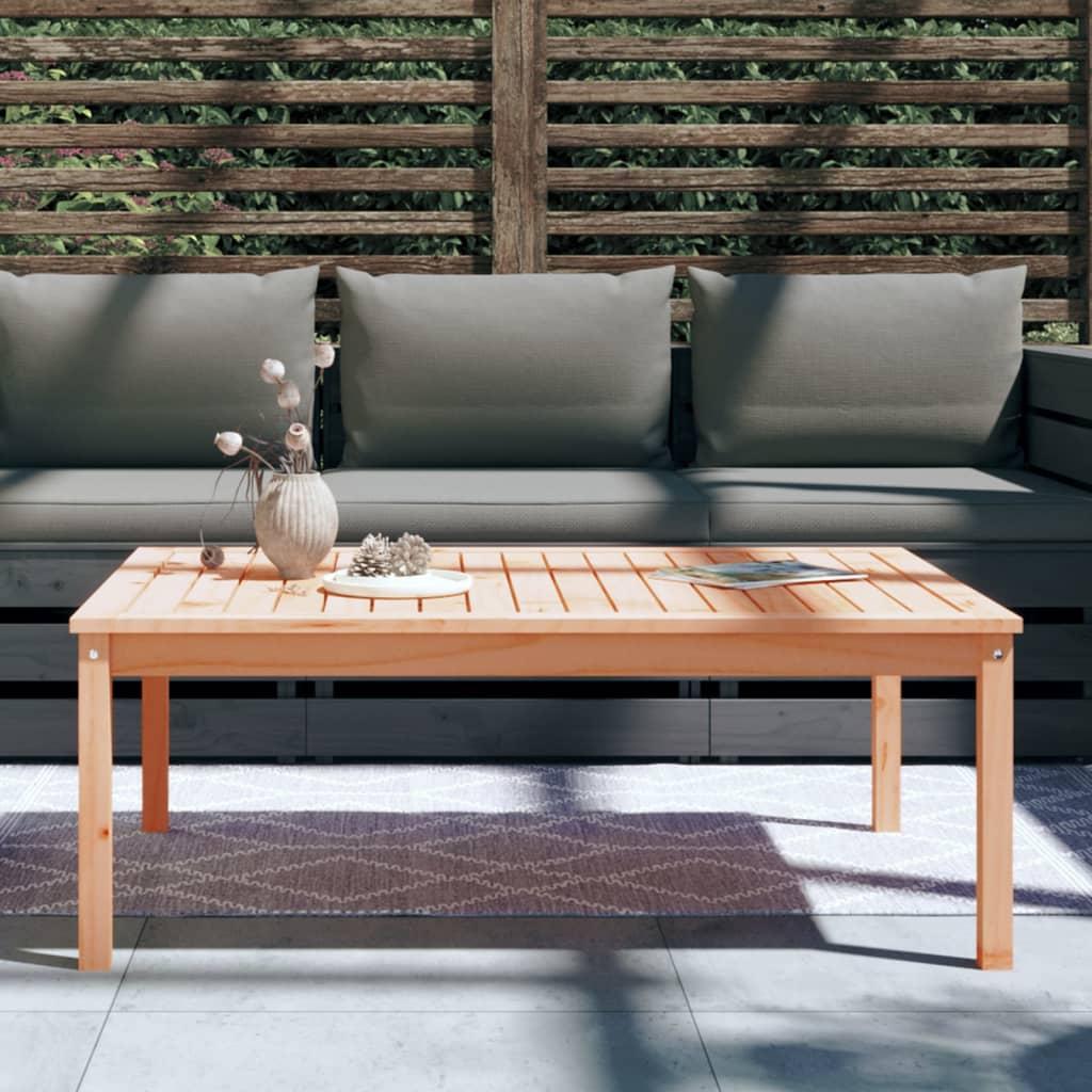 Mesa de jardín madera maciza de abeto Douglas 203,5x100x76 cm