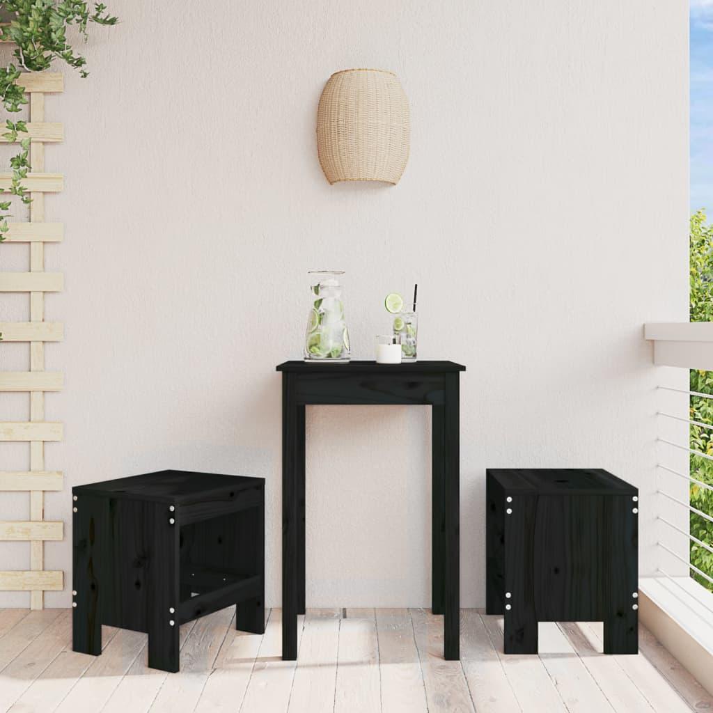 Taburetes de jardín 2 uds madera maciza pino blanco 40x36x45 cm