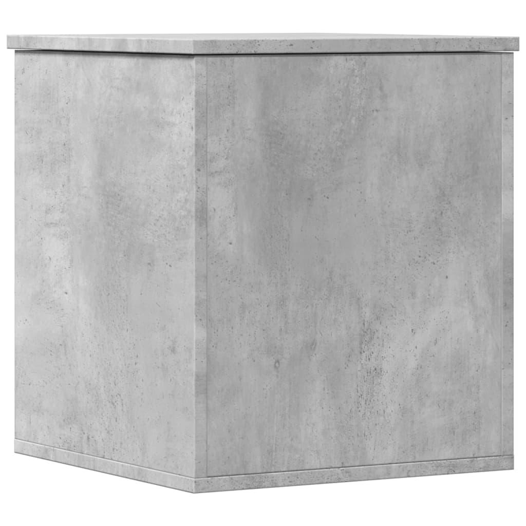 Caja de almacenaje madera ingeniería gris hormigón