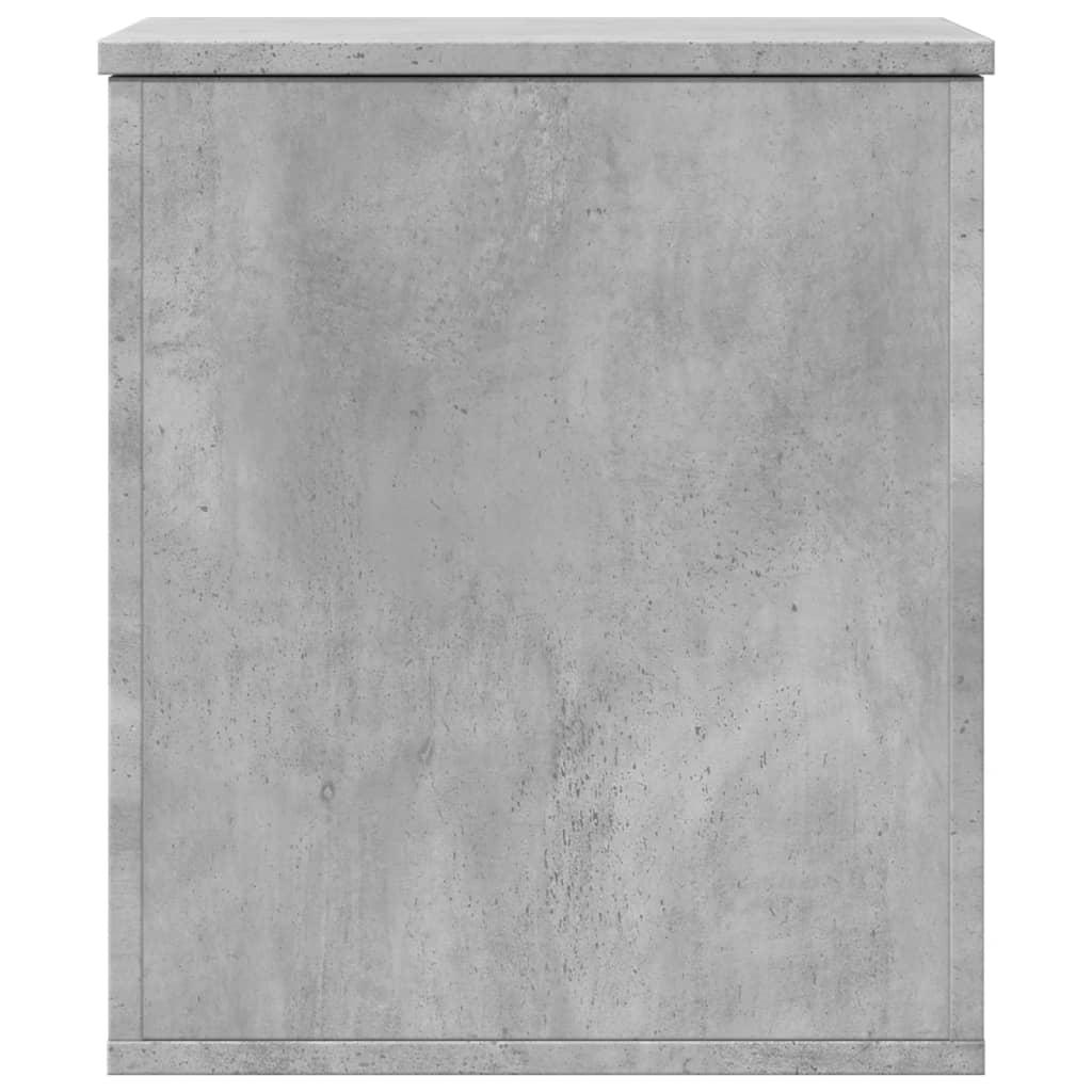 Caja de almacenaje madera ingeniería gris hormigón