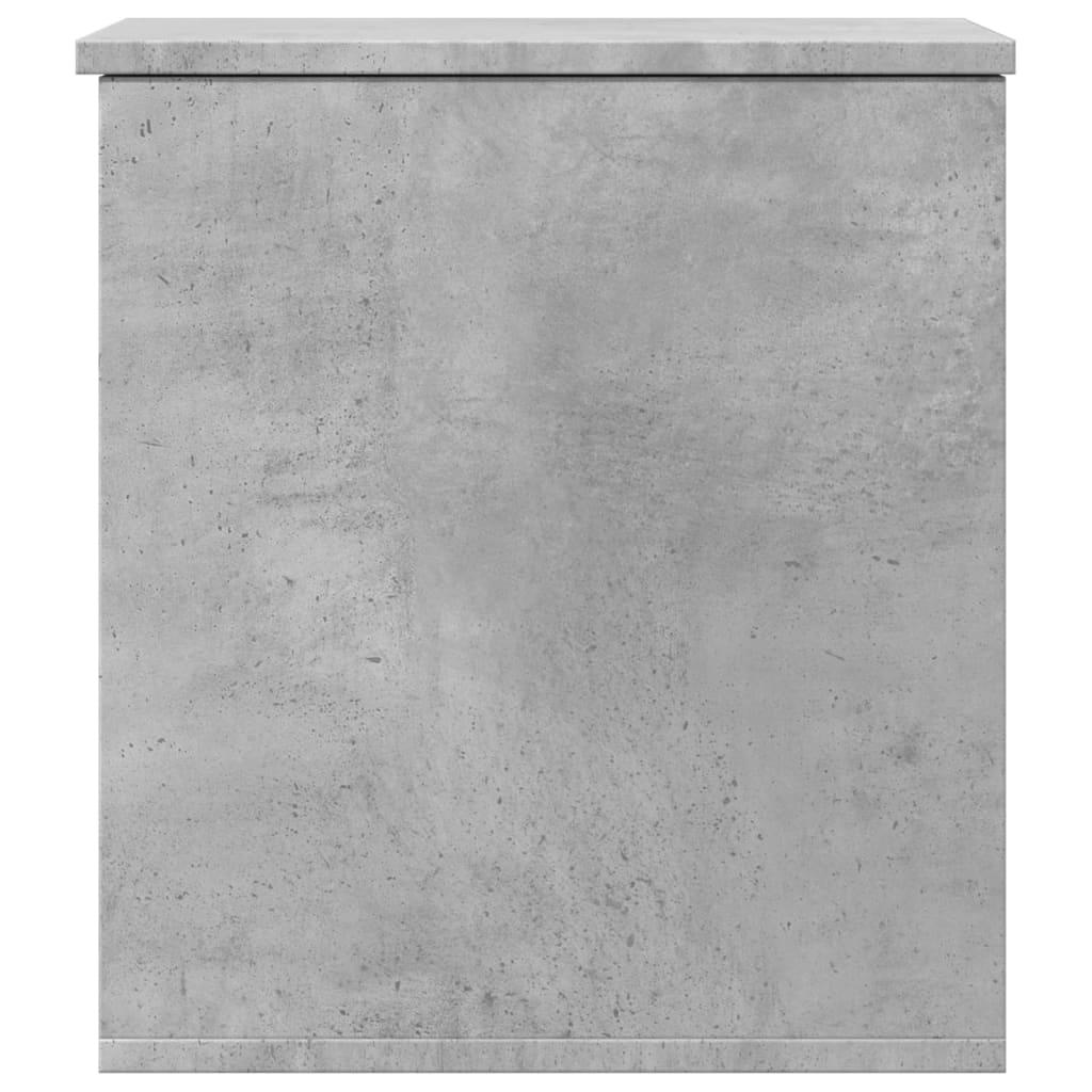 Caja de almacenaje madera ingeniería gris hormigón