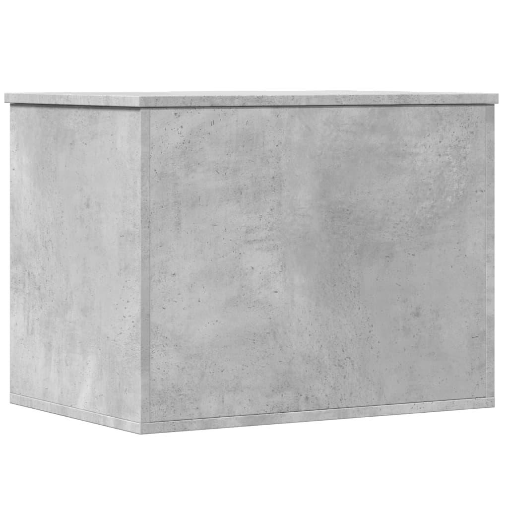 Caja de almacenaje madera ingeniería gris hormigón 102x35x35 cm