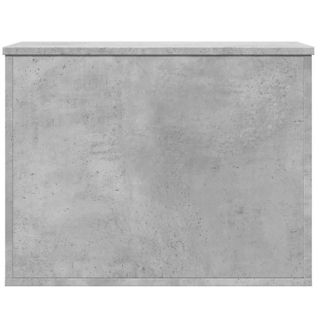 Caja de almacenaje madera ingeniería gris hormigón 102x35x35 cm
