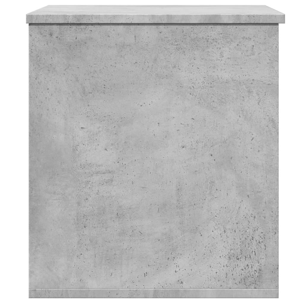 Caja de almacenaje madera ingeniería gris hormigón 102x35x35 cm
