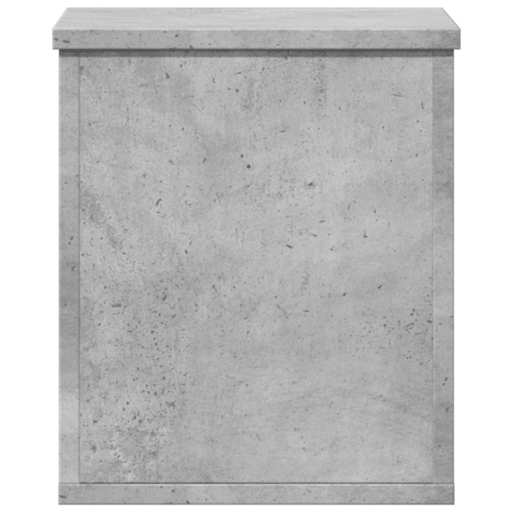 Caja de almacenaje madera ingeniería gris hormigón