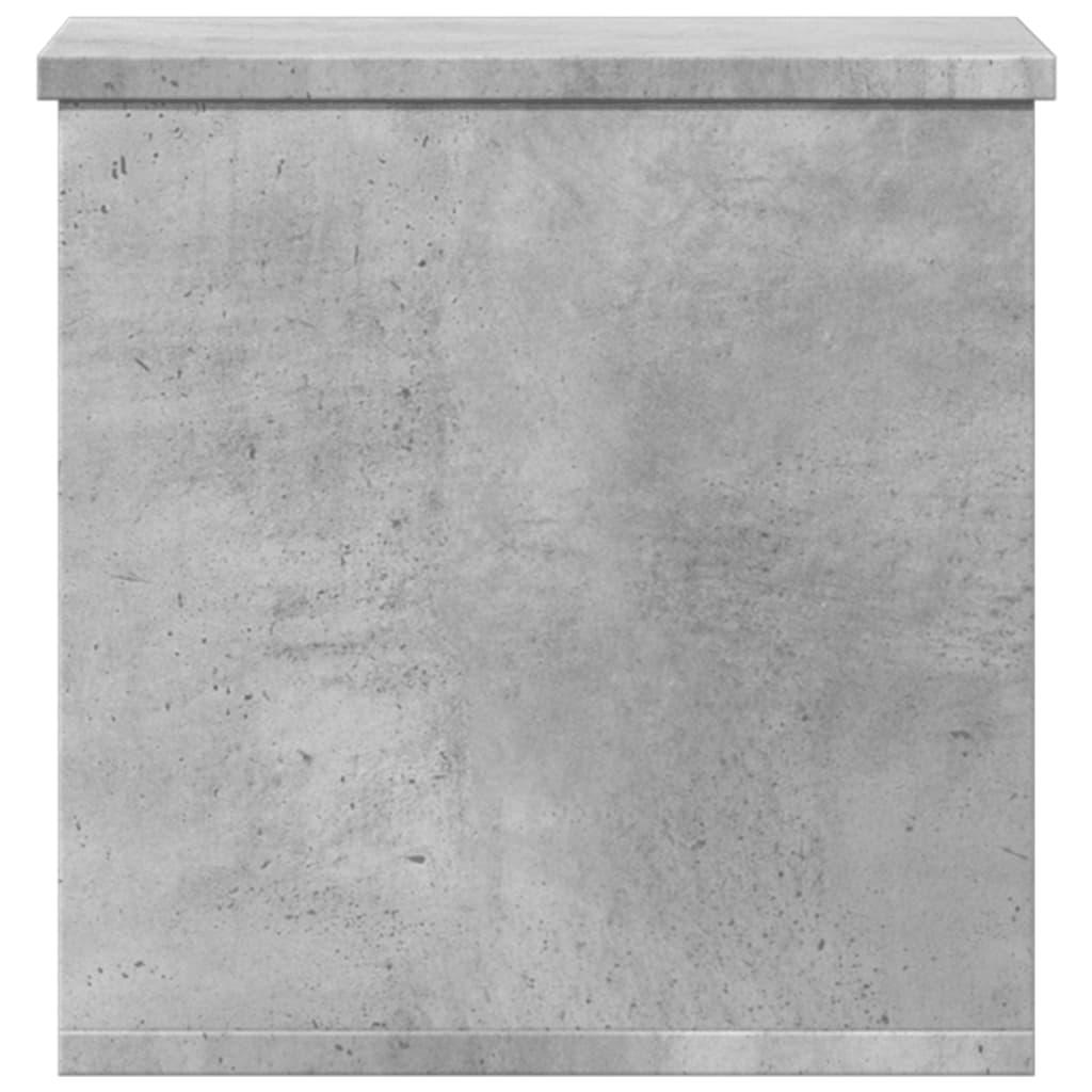 Caja de almacenaje madera ingeniería gris hormigón