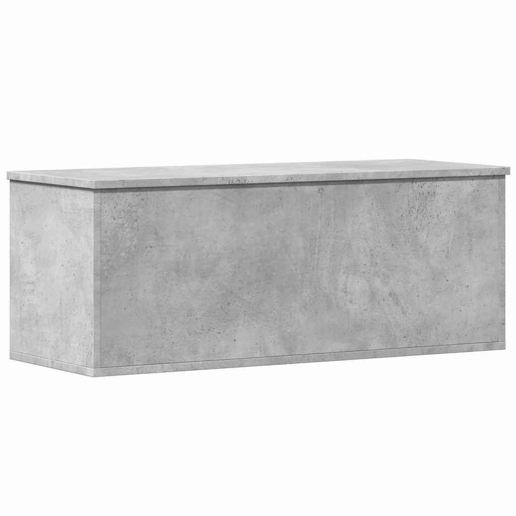 Caja de almacenaje madera ingeniería gris hormigón