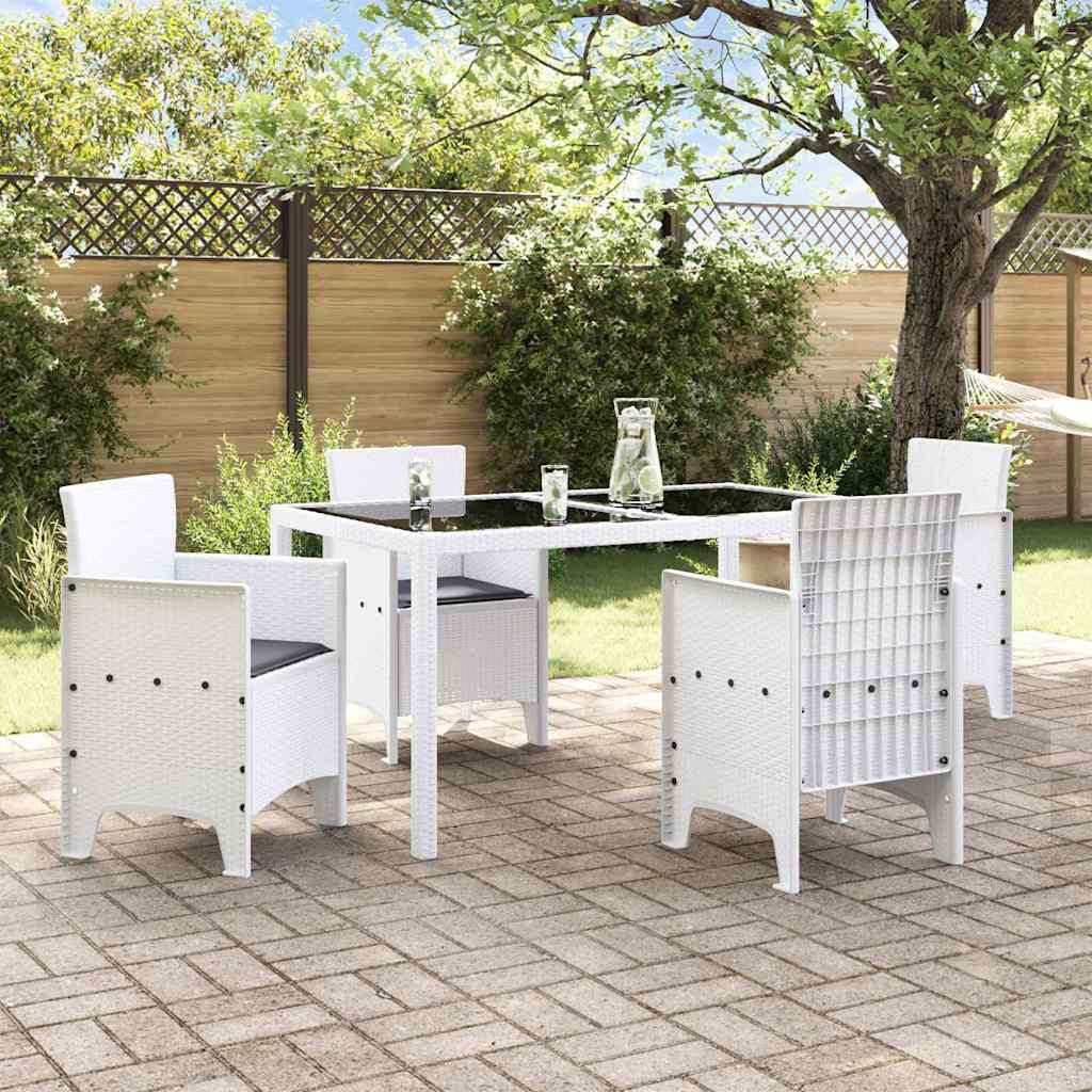 Silla de Jardín 4 uds. Gris Claro Polipropileno