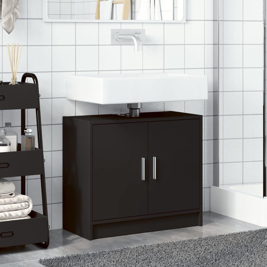 Armario de lavabo madera de ingeniería roble Sonoma 59x37x59 cm