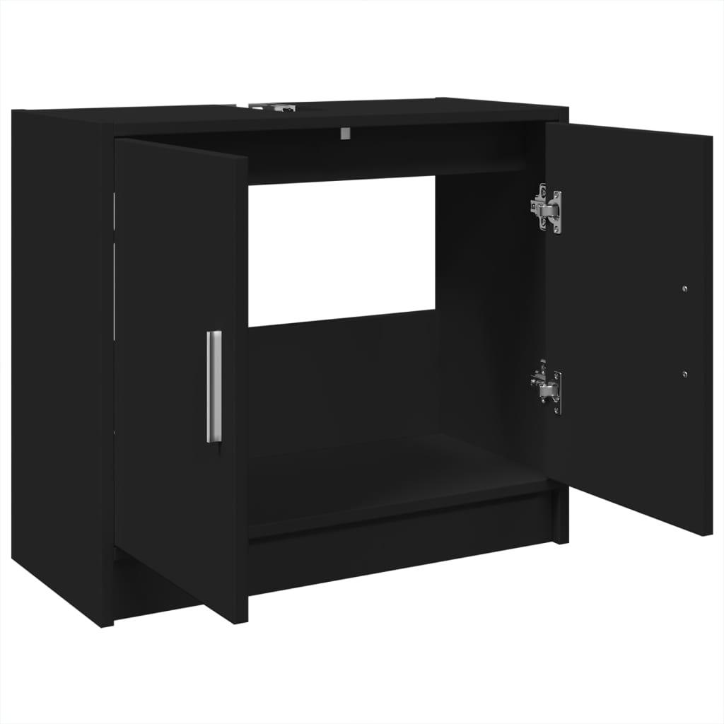 Armario de lavabo madera de ingeniería roble Sonoma 59x37x59 cm