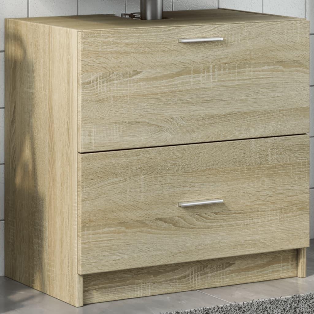 Armario de lavabo madera de ingeniería roble Sonoma 40x37x59 cm