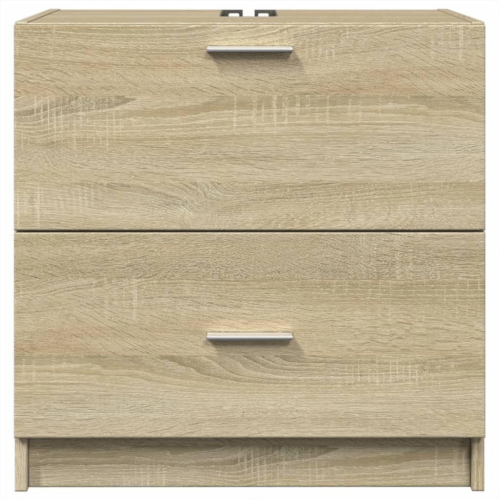 Armario de lavabo madera de ingeniería roble Sonoma 40x37x59 cm