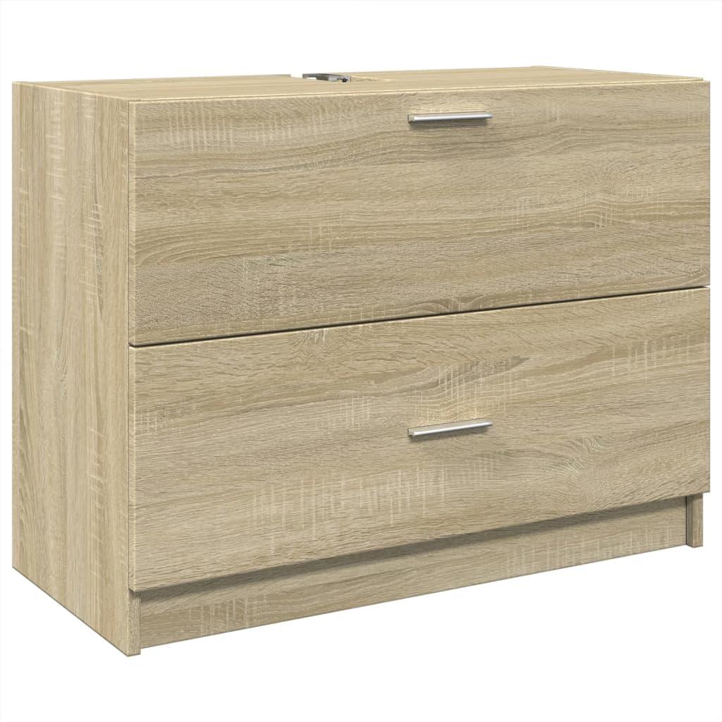 Armario de lavabo madera de ingeniería roble Sonoma 40x37x59 cm
