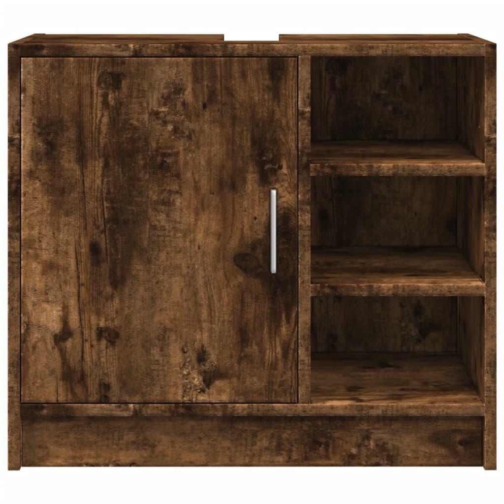 Armario de lavabo madera de ingeniería roble Sonoma 59x37x59 cm