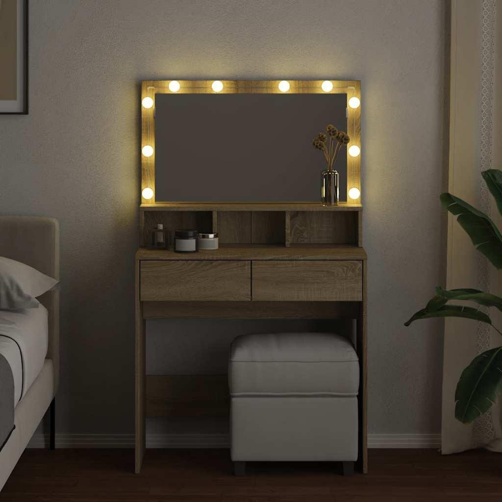 Tocador con luces LED