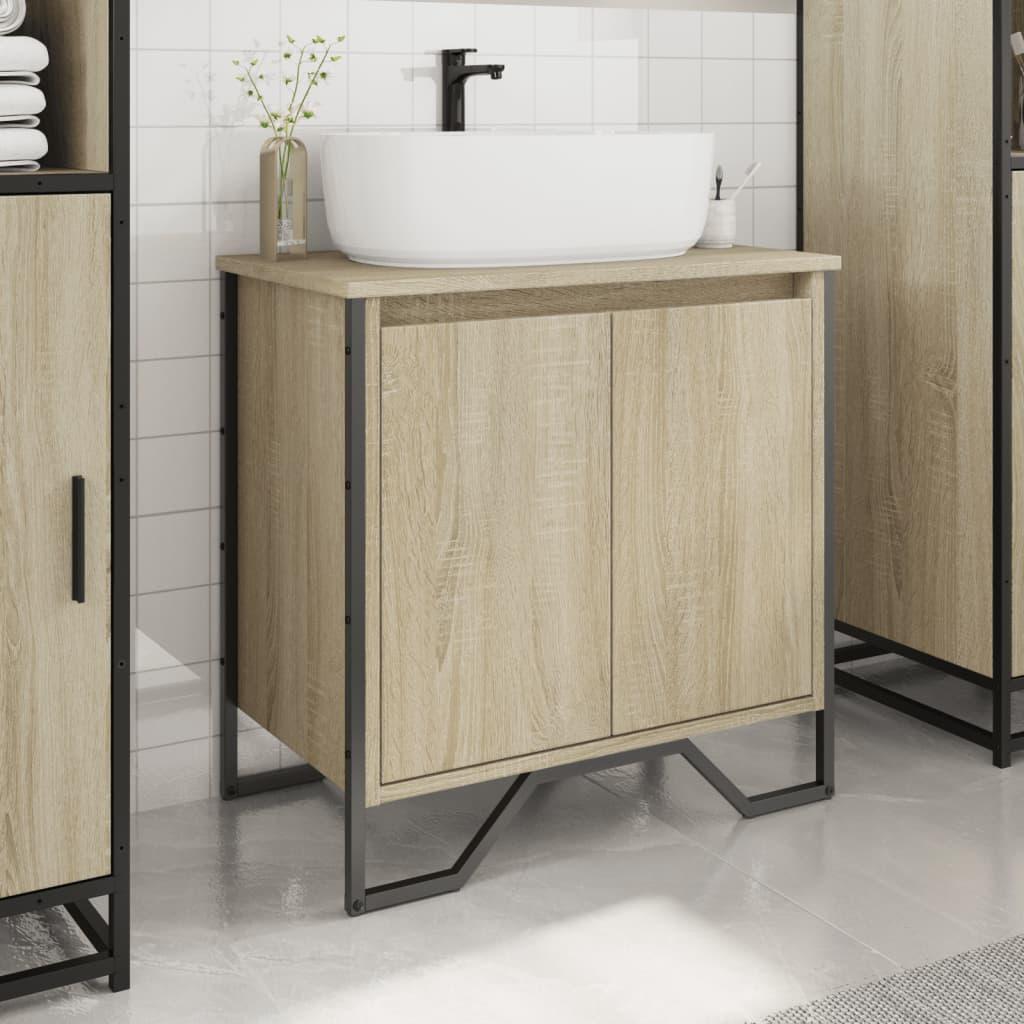 Armario de lavabo de baño madera ingeniería