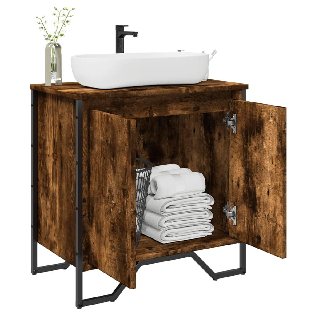 Armario de lavabo de baño madera ingeniería