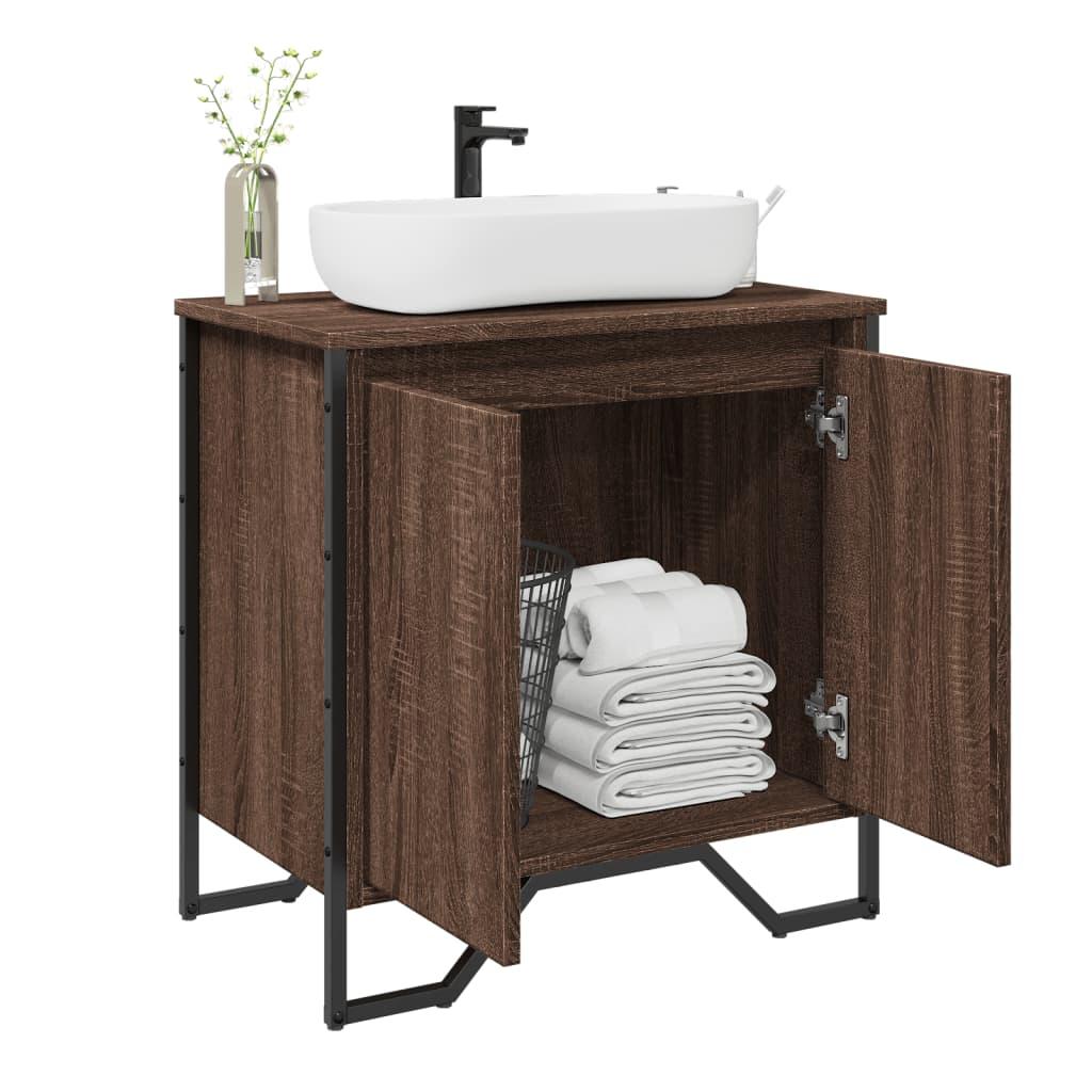 Armario de lavabo de baño madera ingeniería