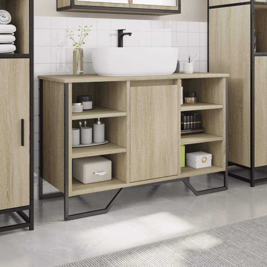 Armario de lavabo de baño madera ingeniería