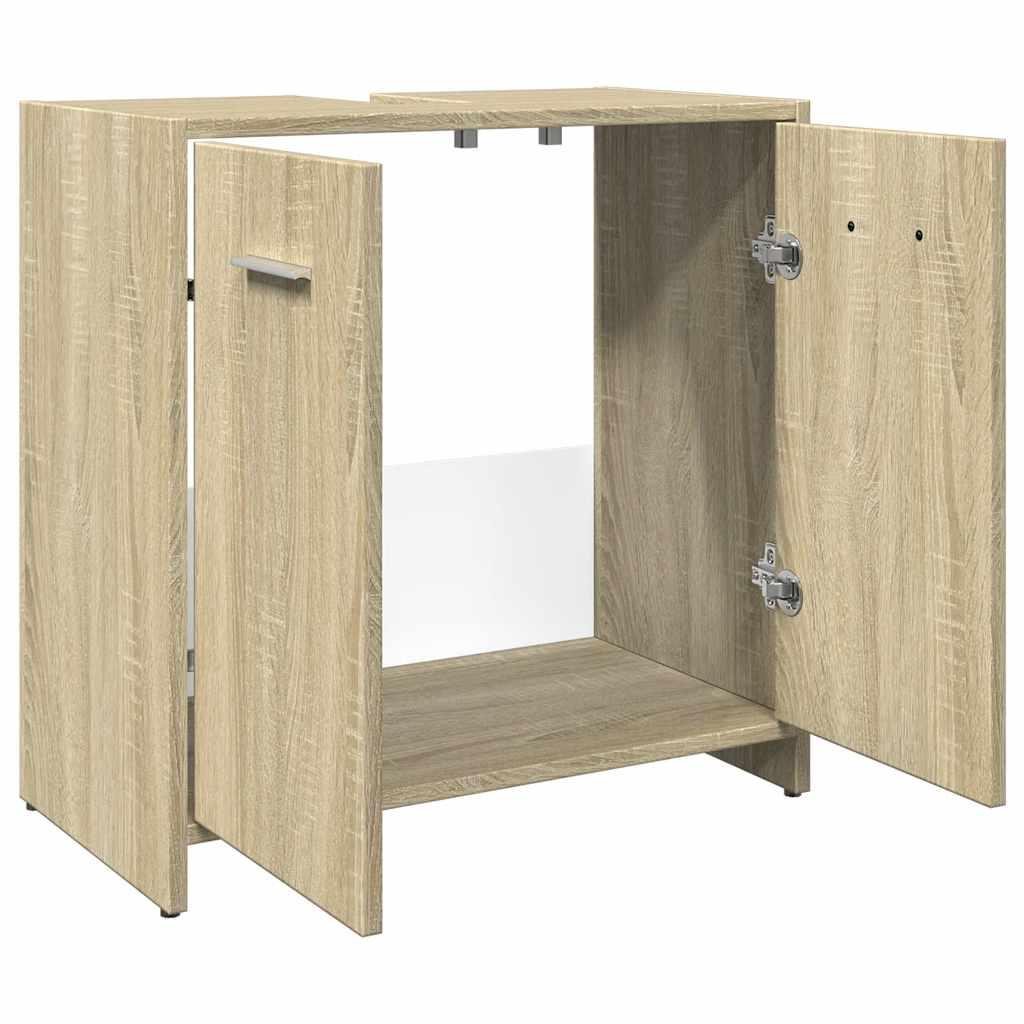 Armario de lavabo de baño madera ingeniería