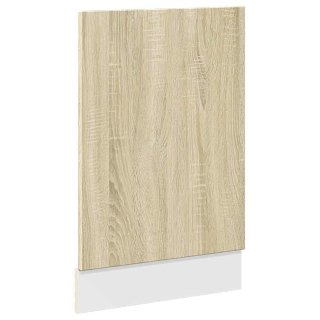 Panel para lavavajillas roble Sonoma 45x3x67 cm madera de ingeniería