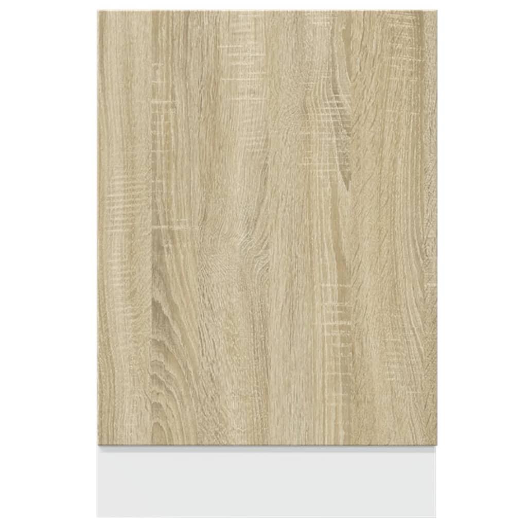 Panel para lavavajillas roble Sonoma 45x3x67 cm madera de ingeniería