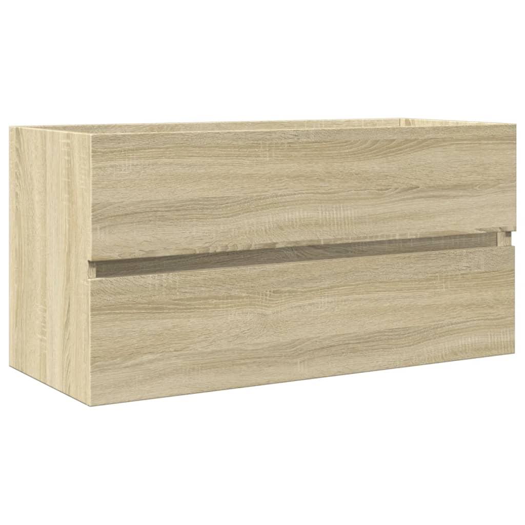 Armario para lavabo madera contrachapada gris Sonoma 63x30x54cm