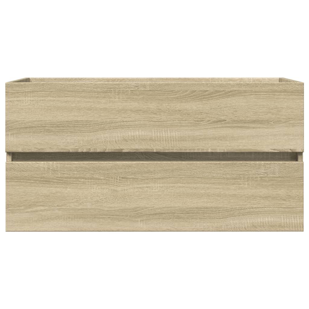 Armario para lavabo madera contrachapada gris Sonoma 63x30x54cm