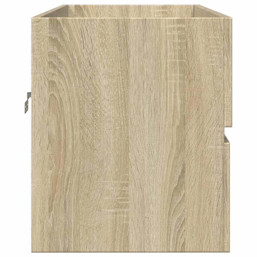 Armario para lavabo madera contrachapada gris Sonoma 63x30x54cm