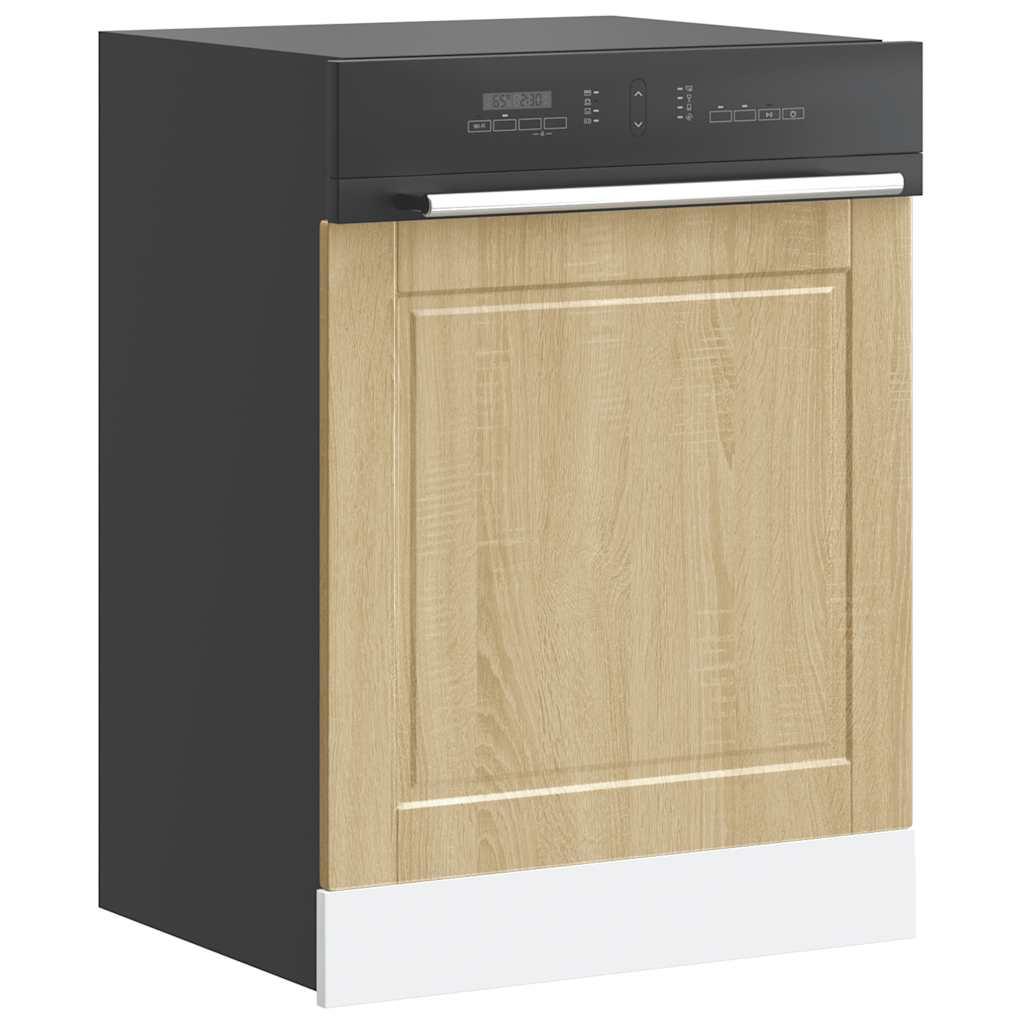 Panel para lavavajillas Porto 45x1,5x57 cm madera contrachapada roble sonoma